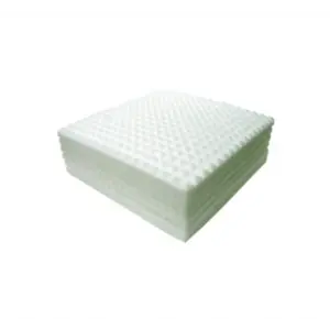 Plancha piramidal ignífuga de espuma de melamina BASOTEC-40/25 (Paquete de 8 planchas)