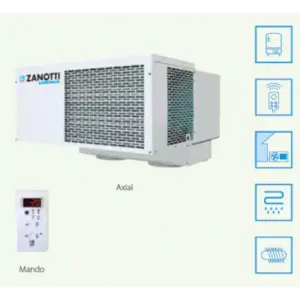EQUIPO FRIGORÍFICO COMPACTO TECHO MSB1310Y1AAA ZANOTTI, PARA CÁMARA FRIGORÍFICA DE CONSERVACIÓN 7,7 M3 0ºC 230V GREEN