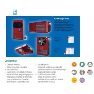 EQUIPO DE VINO PARTIDO TECHO RDV105EA12S7 ZANOTTI, 35 M³ +14ºC 230V