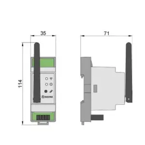 Módulo de control AZCE8CM1VALR Airzone cabezales termostáticos inalámbricos VALR (CE8/C25/EZ8/E25)