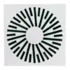 Difusor rotacional de placa modular de 36 elementos con plenum aislado motorizado para techo modular Airzone